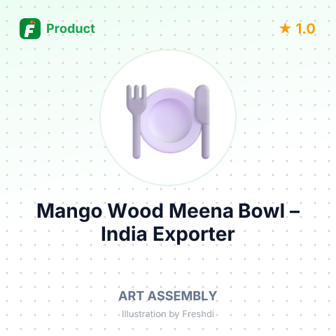Mango Wood Meena Bowl – summary card, no photo uploaded yet