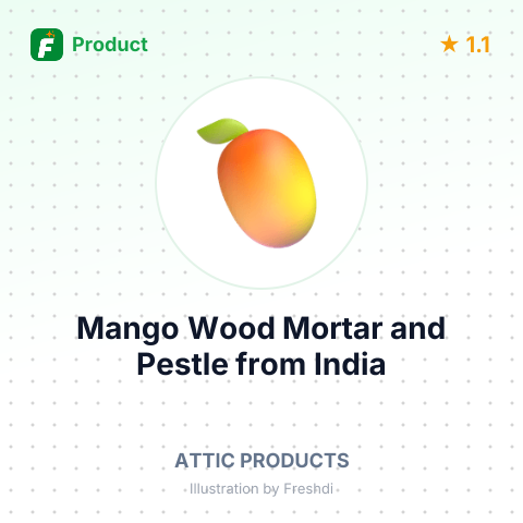Mango Wood Mortar and Pestle – summary card, no photo uploaded yet
