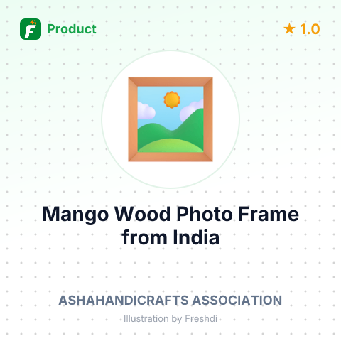 Mango Wood Photo Frame – summary card, no photo uploaded yet