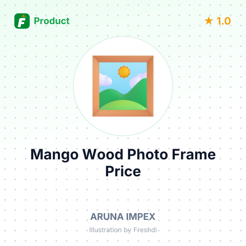 Mango Wood Photo Frame – summary card, no photo uploaded yet