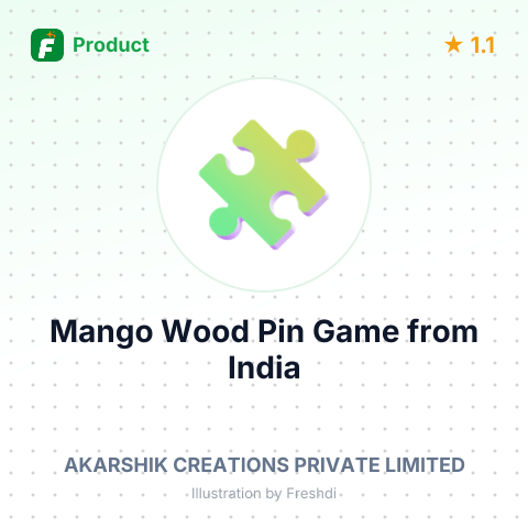 Mango Wood Pin Game – summary card, no photo uploaded yet