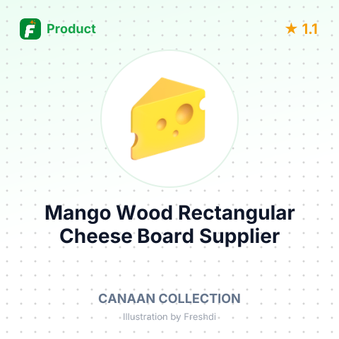 Mango Wood Rectangular Cheese Board – product summary card, no photo uploaded yet