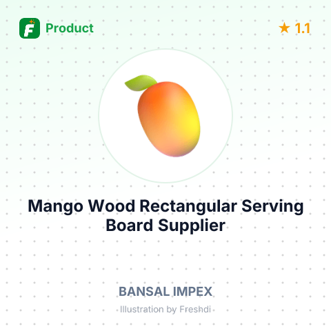 Mango Wood Rectangular Serving Board – summary card, no photo uploaded yet