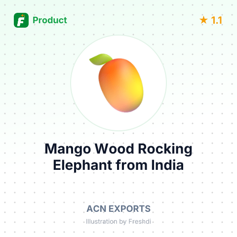 Mango Wood Rocking Elephant – summary card, no photo uploaded yet