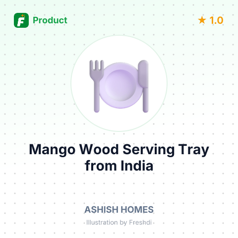 Mango Wood Serving Tray – summary card, no photo uploaded yet