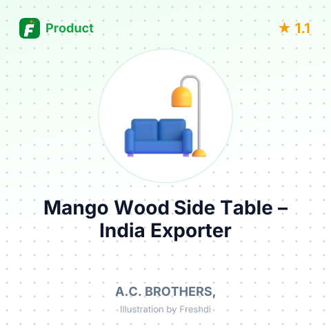 Mango Wood Side Table – summary card, no photo uploaded yet