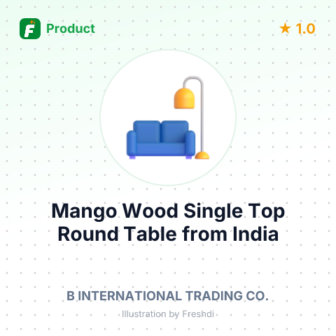 Mango Wood Single Top Round Table – summary card, no photo uploaded yet