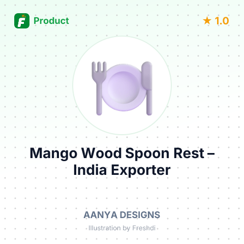 Mango Wood Spoon Rest – summary card, no photo uploaded yet