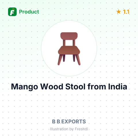 Mango Wood Stool – summary card, no photo uploaded yet