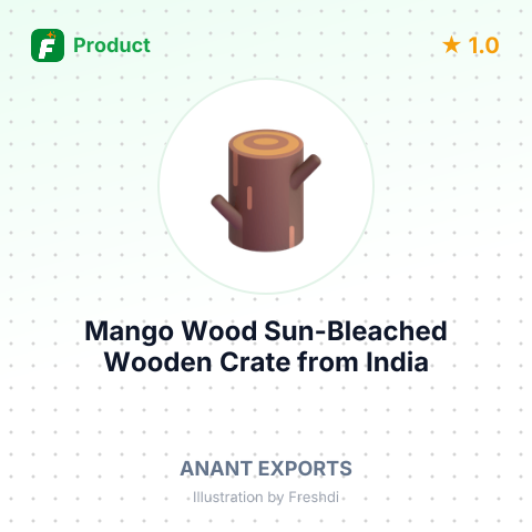 Mango Wood Sun-Bleached Wooden Crate – summary card, no photo uploaded yet