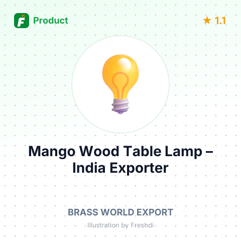 Mango Wood Table Lamp – summary card, no photo uploaded yet