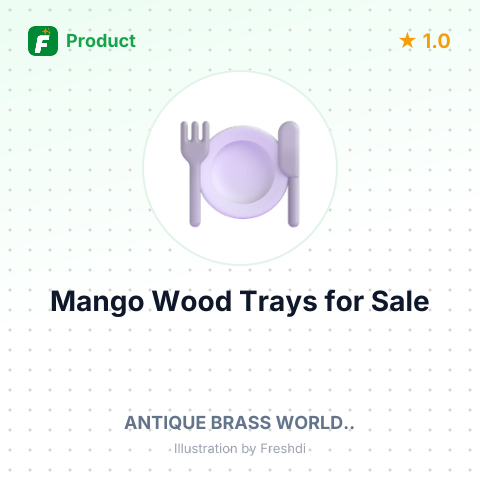 Mango Wood Trays – summary card, no photo uploaded yet