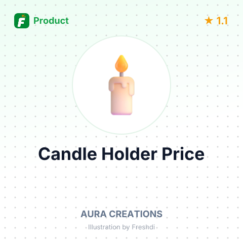 Mango Wood Triangle Cut Candle Holder – summary card, no photo uploaded yet