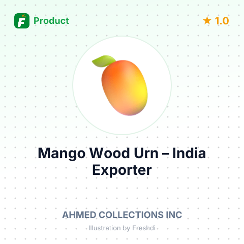 Mango Wood Urn – summary card, no photo uploaded yet