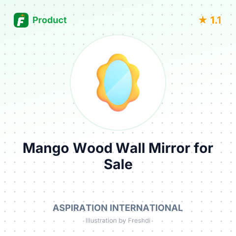 Mango Wood Wall Mirror – summary card, no photo uploaded yet
