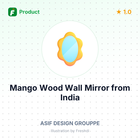 Mango Wood Wall Mirror – summary card, no photo uploaded yet