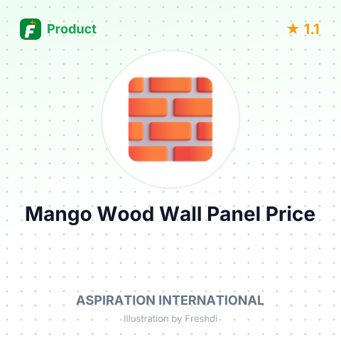 Mango Wood Wall Panel – summary card, no photo uploaded yet
