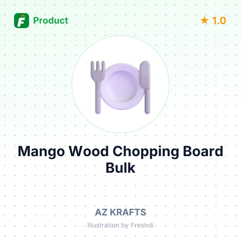 Mango Wood Wooden Chopping Board – summary card, no photo uploaded yet