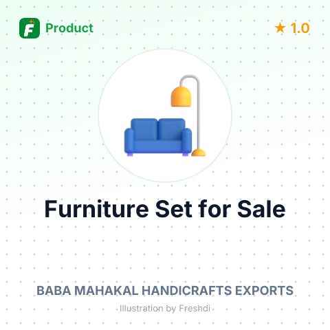 Mango Wood and Iron Furniture Set – summary card, no photo uploaded yet