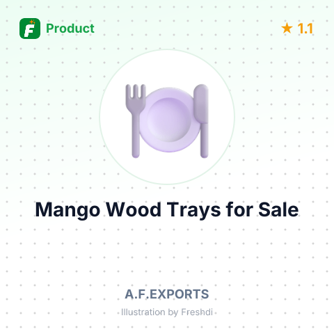 Mango Wood and Iron Trays – summary card, no photo uploaded yet
