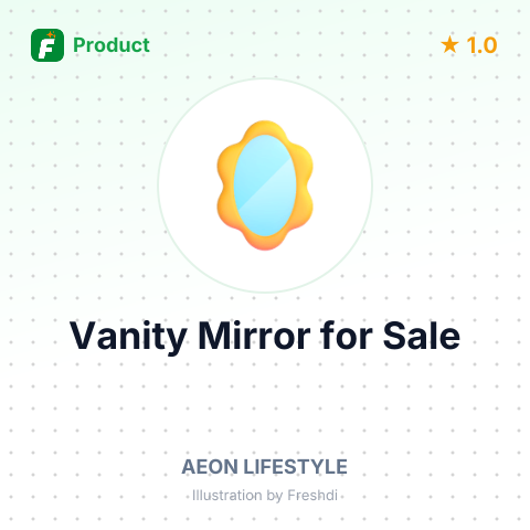 Mango Wood and Iron Vanity Mirror – summary card, no photo uploaded yet