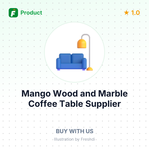 Mango Wood and Marble Coffee Table – summary card, no photo uploaded yet
