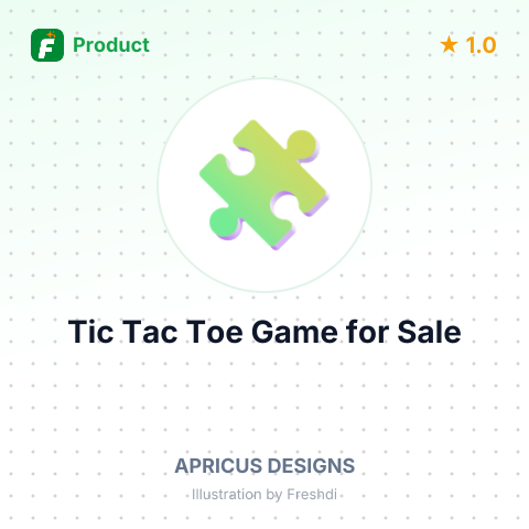 Mango Wood and Metal Tic Tac Toe Game – summary card, no photo uploaded yet