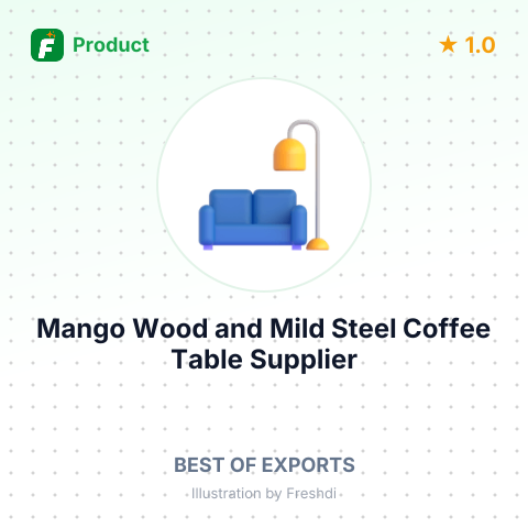 Mango Wood and Mild Steel Coffee Table – summary card, no photo uploaded yet
