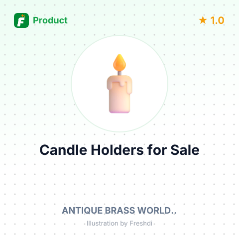 Mango Wood and Stainless Steel Candle Holders – summary card, no photo uploaded yet