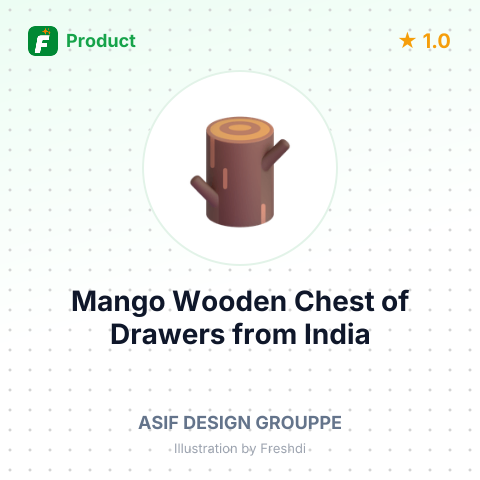 Mango Wooden Chest of Drawers – summary card, no photo uploaded yet