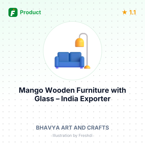 Mango Wooden Furniture with Glass – summary card, no photo uploaded yet