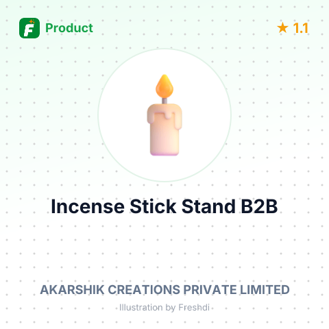 Mango Wooden Incense Stick Stand – summary card, no photo uploaded yet