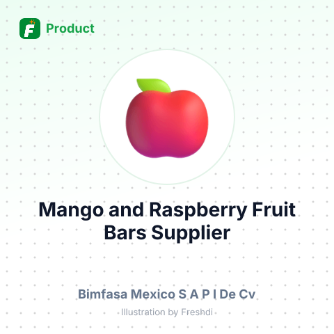 Mango and Raspberry Fruit Bars – product summary card, no photo uploaded yet