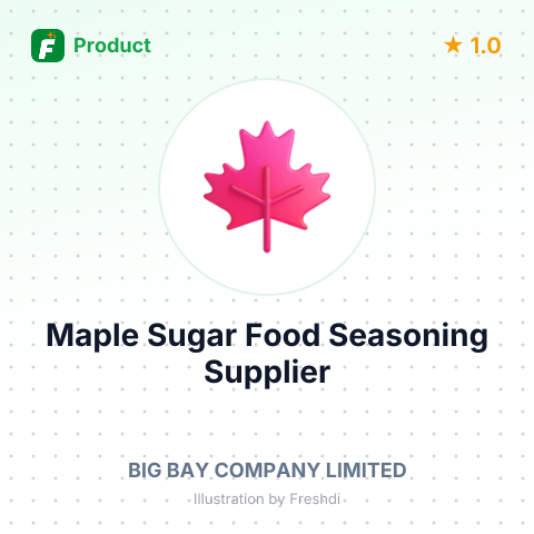 Maple Sugar Food Seasoning – summary card, no photo uploaded yet