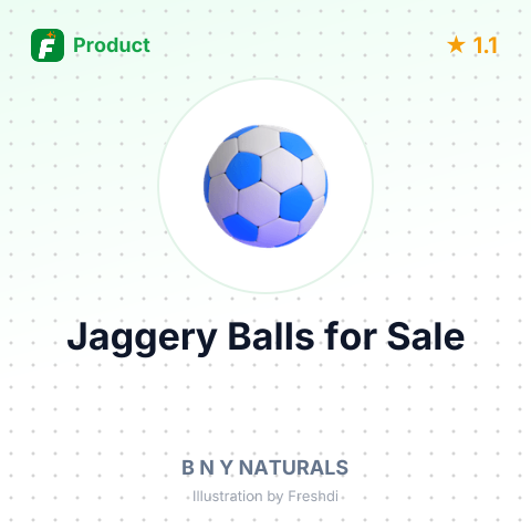 Marayoor Jaggery Balls – summary card, no photo uploaded yet