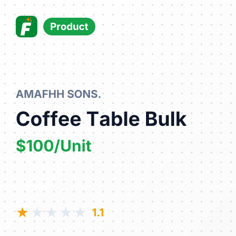 Marble / Iron Coffee Table – summary card, no photo uploaded yet