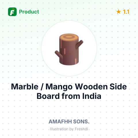 Marble / Mango Wooden Side Board – summary card, no photo uploaded yet