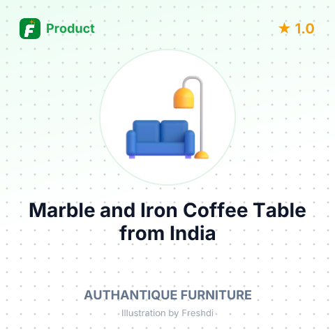 Marble and Iron Coffee Table – summary card, no photo uploaded yet