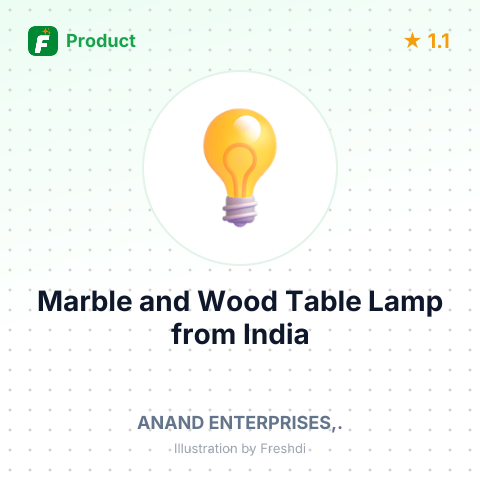 Marble and Wood Table Lamp – summary card, no photo uploaded yet