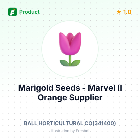 Marigold Seeds - Marvel II Orange – summary card, no photo uploaded yet