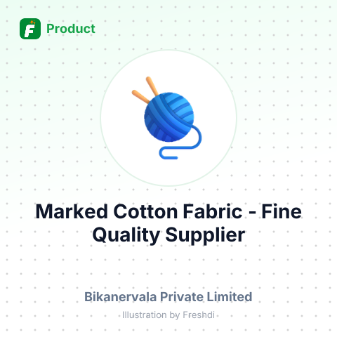 Marked Cotton Fabric - Fine Quality – summary card, no photo uploaded yet