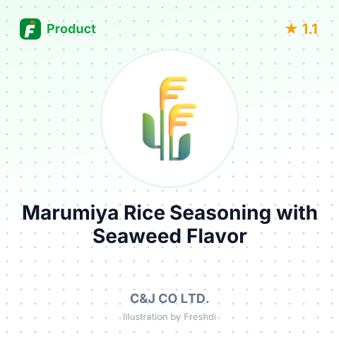 Marumiya Rice Seasoning with Seaweed Flavor – summary card, no photo uploaded yet