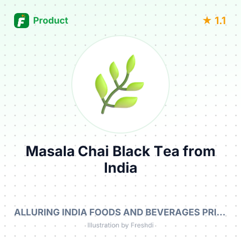 Masala Chai Black Tea – summary card, no photo uploaded yet