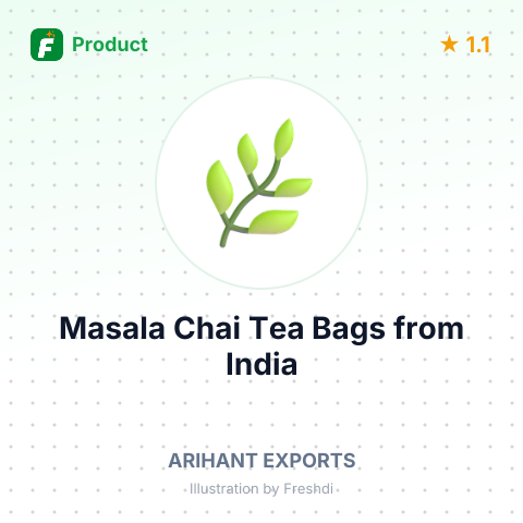 Masala Chai Tea Bags – summary card, no photo uploaded yet