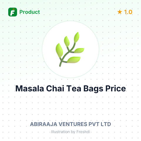 Masala Chai Tea Bags – summary card, no photo uploaded yet