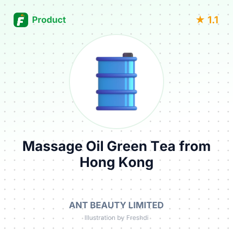 Massage Oil Green Tea – summary card, no photo uploaded yet