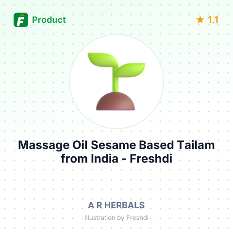 Massage Oil Sesame Based Tailam – summary card, no photo uploaded yet