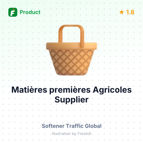 Matières premières Agricoles  – summary card, no photo uploaded yet