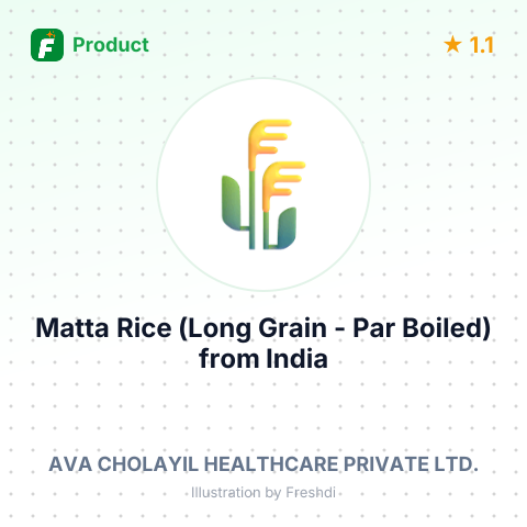 Matta Rice (Long Grain - Par Boiled) – summary card, no photo uploaded yet