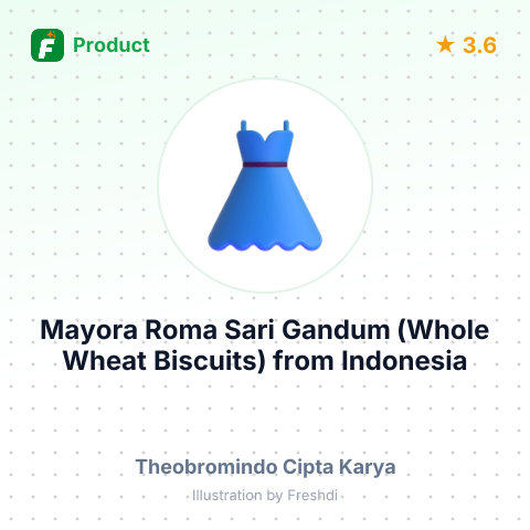 Mayora Roma Sari Gandum (Whole Wheat Biscuits) – summary card, no photo uploaded yet